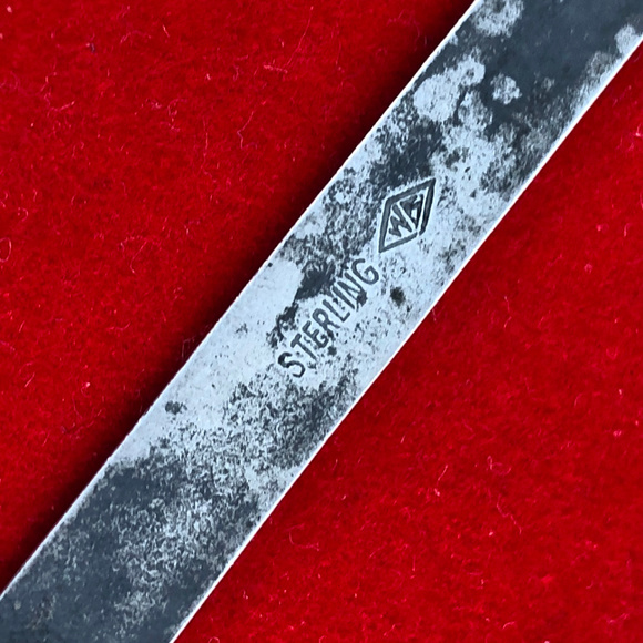 Pink Flowers Guilloche Enameled Sterling Bar Pin - Picture 4 of 6